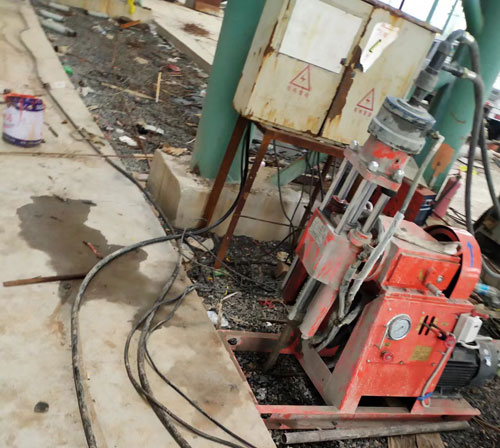 文罗镇设备基础下沉注浆