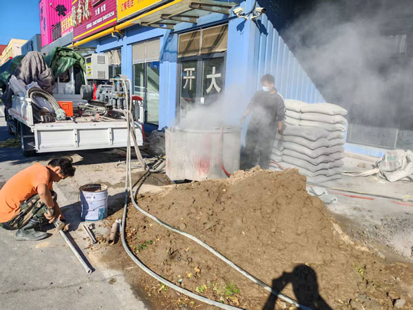 文罗镇顶管注浆加固